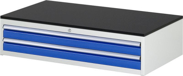 RAU ladekast serie 7000, B1145xD650xH280mm, laden: 2xH90mm, werkblad voorzien van melamineharscoating, dikte 19mm, 03-XXL1.3A-M.11