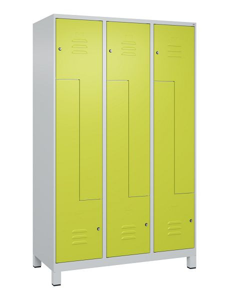 C+P Z-Spind Classic PLUS, C Z-Spind, Classic PLUS, voeten, 6 vakken, 1950x1200x500mm, 7035/0024, cilindersloten, 080013-326 S10025