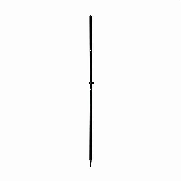 proNIVO koolstofstaaf voor GNSS-ontvanger, vaste hoogte 2 m, 5/8" adapter, 4-delig, 206-CP24V