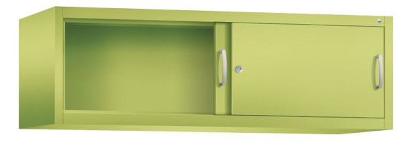 C+P opzetkast Acurado, H500xB1600xD500mm, kleur: Viridin groen / Viridin groen, beugelgreep, 1 niveau, 2154-00 S10093