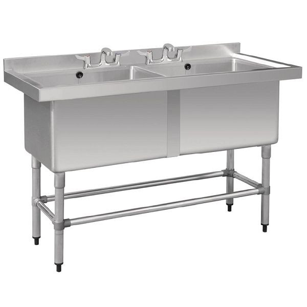 Vogue dubbele spoelbak 141cm lang, CF406