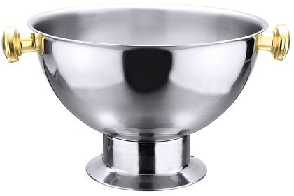 Contacto champagne emmer met gouden handvat, 287/385