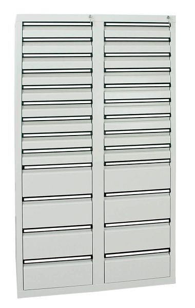 stumpf ladekast serie STS 410, RAL 7035/7035, 26 laden (18x100, 8x200 mm), 7104807