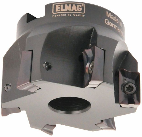 ELMAG hoekfrees 90° Ø: 160mm, 10 snijkanten, houder 40mm, zonder wisselplaten (APKT, APHX), 17216