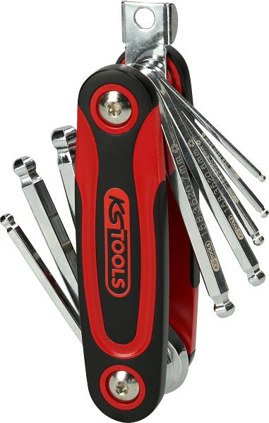 KS Tools kogelkop-inbussleutel klaphouder, 8 stuks, 158.3520