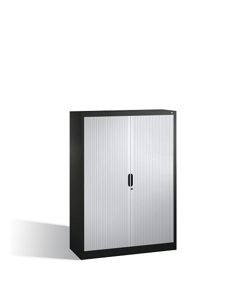 C+P rolluikkast Omnispace, H1660xB1200xD420mm, kleur: zwartgrijs/lichtgrijs, verzonken greep, 4 niveaus, 3213-00 S10077