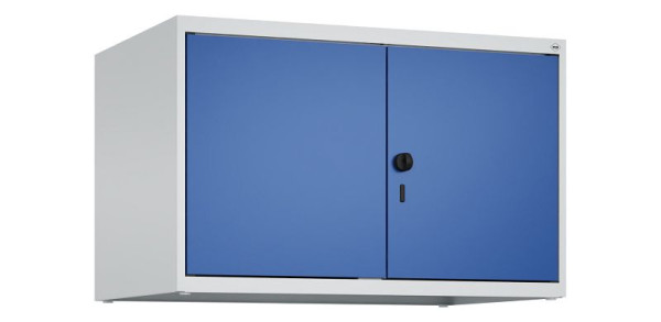 C+P kastopzet Classic PLUS, C-opzetkast Classic PLUS, 2 vakken, 500x800x500mm, 7035/5010, veiligheidsdraaigrendel, 080092-22 S10003