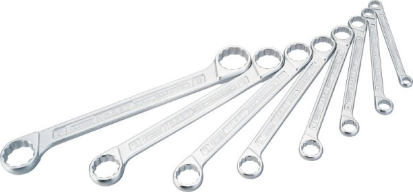 Hazet dubbele ringsleutelset, uitwendig dubbel zeskant trekprofiel, 6 x 7 - 21 x 22, aantal gereedschappen: 8, 610N/8