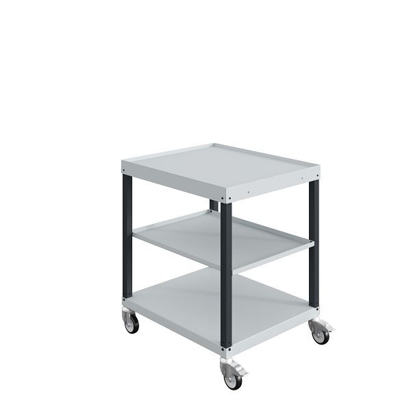SOFAME transportwagen CAR, 3 planken, B700 x D 815 x H 910 mm, hemelsblauw RAL 5015, W020060013BIGC