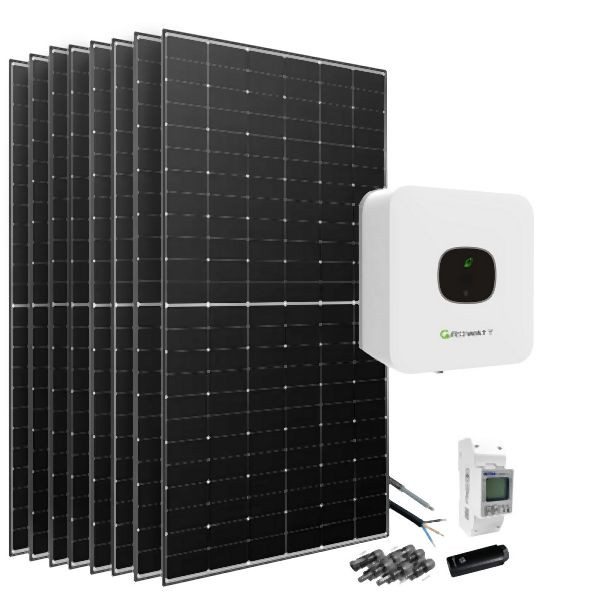 Offgridtec 3,4kW direct feed zonnesysteem Longi zonnepaneel - Growatt MIC-2500 TL-X Wifi, 4-01-017690