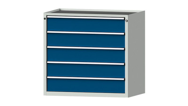 ANKE werkbanken ladekast, model 3001 V, 1060 x 675 x 980 mm, RAL 7035/5010, kuip, 611.400