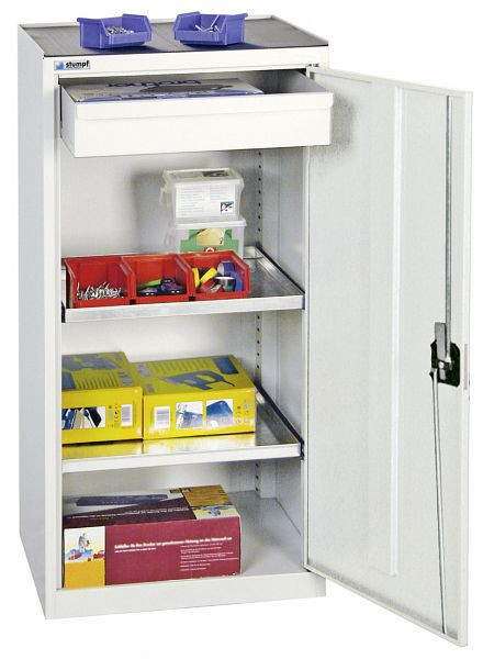stumpf gereedschaps- en materiaalkast serie 2000, 7035/7035, 1 lade, 2 legborden, 2001107