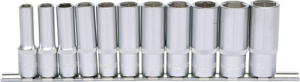 KS Tools 3/8" zeskantdoppenset, lang, 11-delig 8-19mm, 911.0611
