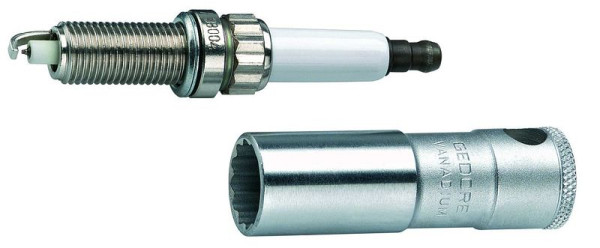 GEDORE bougie-inzet 3/8'', UD-profiel, met borgveer 14 mm, 1793586