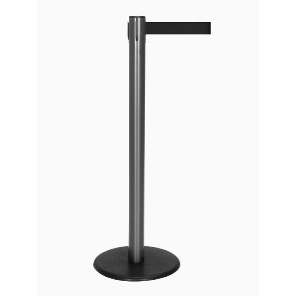 Stein HGS HGS personengeleidingssysteem -P-Line Famous-, antraciet, zwart, met riemeindstuk (standaard), riemlengte: 4 m, 12818-0302