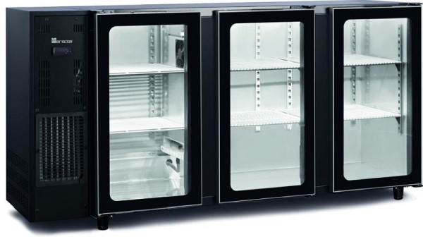 gel-o-mat Getränke-Kühltisch, Modell FBG340/177 PV mit 3 Glastüren, 28GKT.3S