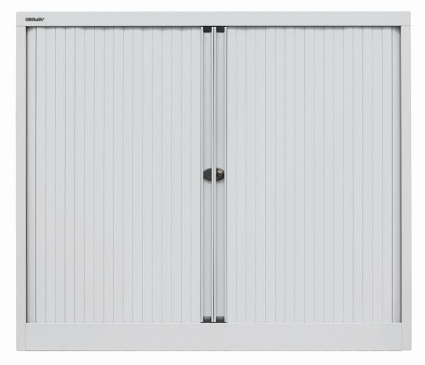Bisley rolluikkast EuroTambour, 2 planken, 2,5 OH, rolluik lichtgrijs, body lichtgrijs, ET412102SLG645
