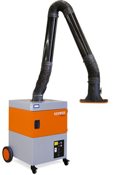 ELMAG afzuigsysteem, verrijdbaar, Profi-Master, afzuigarm Ø 150mm/4m in buisuitvoering, afzuiglengte met arm max. 1.100 m³/h 1,1 kW 3x400 V, 58607