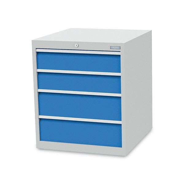 Bedrunka + Hirth ladekast, diepte 736 mm, R 24-24, 4 x lade, 705 x 736 x 819 mm, paneelhoogte in mm: 2 x 150, 2 x 200, 780 / 0022VB