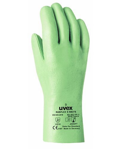 uvex handschoen tegen chemicaliën rubiflex S-NB 35S, Cat III, 35cm, maat. 9, VE: 10 paar, 210-287