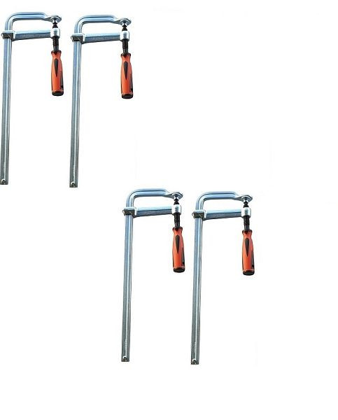 VaGo-Tools professionele geheel stalen lijmtang 300 x 120 mm tafelklemklemmen, VE: 4 stuks, 260-300x4_pv