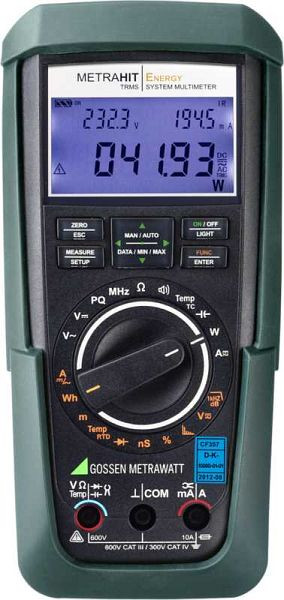 Gossen Metrawatt TRMS vermogensmultimeter en PQ-analysator met 60.000 cijfers METRAHIT ENERGY, M249A