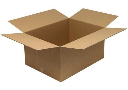 TransPak golfkartonnen vouwdoos 2-wandig, binnenmaat 800 x 600 x 400 mm, kwaliteit 2.50BC, verpakking: 10 stuks, 299416