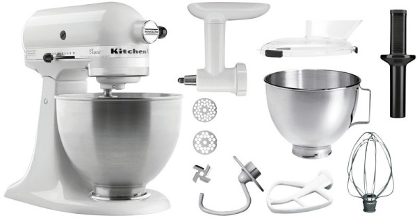 KitchenAid 5K45SSEWH, wit, 4,28L, keukenmachineset, A150097