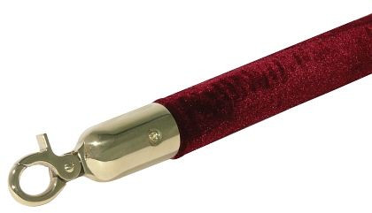 Afbakeningstouw Contacto, rood, 150 cm met goudkleurig oogje, 1602/150