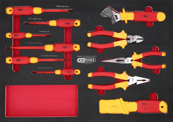 KS Tools VDE tangen- en schroevendraaierset, 11-delig, 117.6111