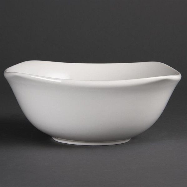 Olympia Whiteware ronde vierkante kommen 22cm, VE: 12 stuks, U175
