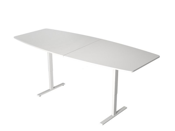Kerkmann vergadertafel, Move 3, B 2500 x D 1050 mm, elektrisch in hoogte verstelbaar van 720-1200 mm, wit, 10306010