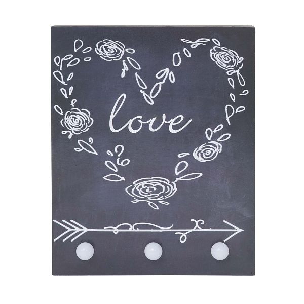 Mendler LED lamp schilderij licht schilderij, muurschildering 25x20cm, Love, 57089