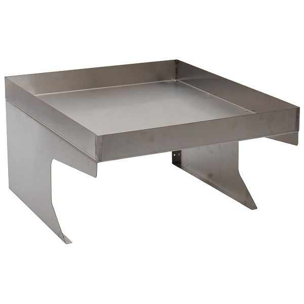 Mendler robotmaaier garage met plantenbak HWC-G60, dakafdak voor grasmaaier, metaal 37x60x70cm, RVS, 92192