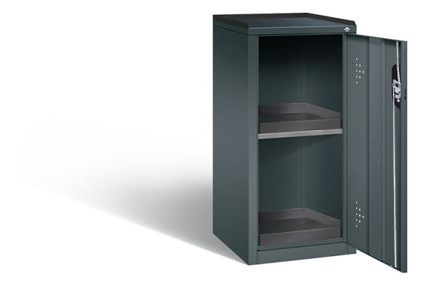 C+P klimaatkast Acurado, H1000xB502xD500mm, kleur: antracietgrijs, verzonken handgreep, 8721-316 S10043
