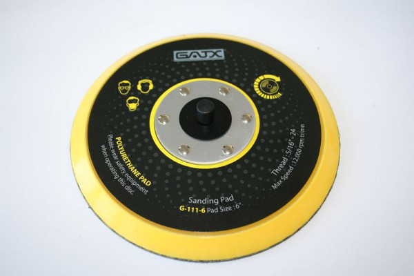 ELMAG schuurschijf Ø 150 mm, SOFT, ongeperforeerd, klittenband, schroefdraad 5/16', 42968