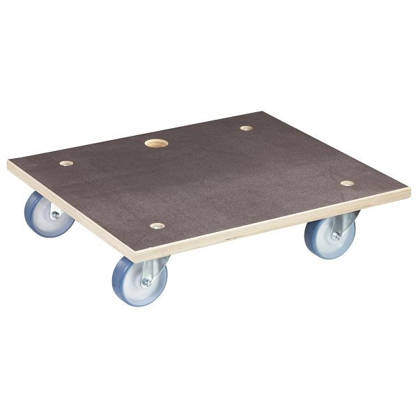 WAGNER Transporthilfe MM1145 590x490x24mm, FSDP, 4 Transportgerätrollen, Raddurchmesser 100mm, soft, Rollenlager, Tragkraft 500kg, 20114501