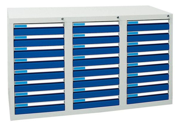 stumpf ladekast serie ESTA, RAL 7035/5010, 24 laden (24x100 mm), 7603174