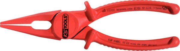 KS Tools kunststof platbektang met beschermende isolatie, 190 mm, 117.1641