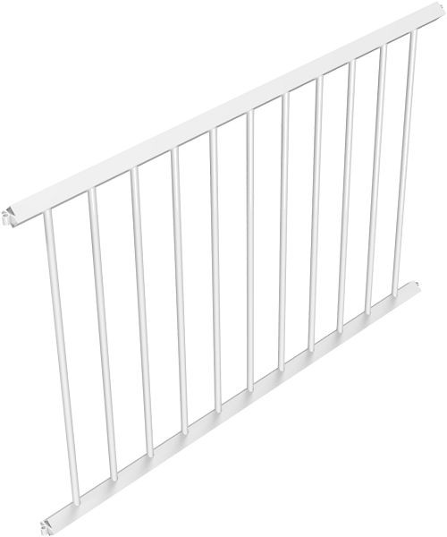 Schake beschermhekrooster, hekpaneel, hartafstand: 1500 mm, thermisch verzinkt en wit gecoat, 418_15BW
