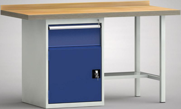 KLW standaard werkbank - 1500 x 700 x 840 mm L x D x H, WS184N-1500M40-E7021