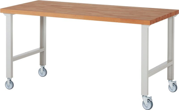 RAU verrijdbare werkbank 7000-1, 2000x900x1000mm, elk 2 bokwielen en zwenkwielen, 05-7000-1-209B4S22.12