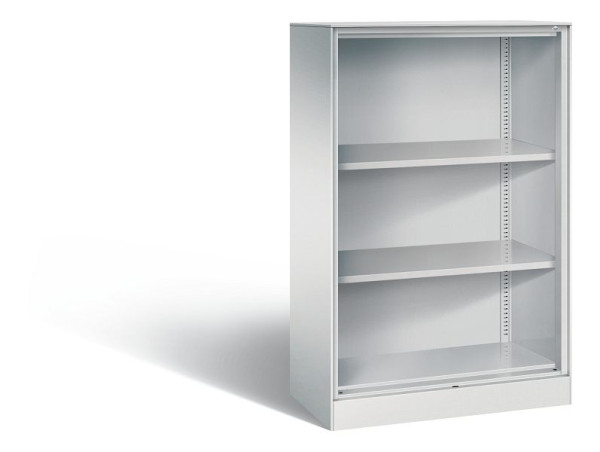 C+P bureauplank Asisto, H1310xB800xD435mm, kleur: lichtgrijs, 3 niveaus, 140033-000 S10059