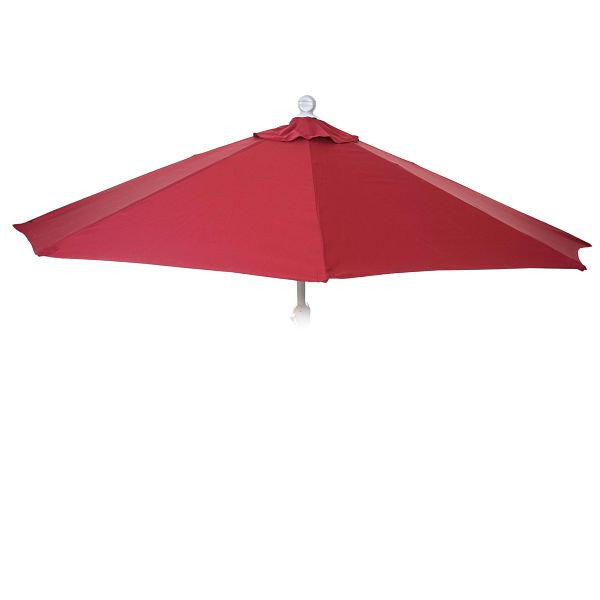 Mendler vervangende hoes voor parasol halfronde Parla, parasolhoes vervangende hoes, 300cm stof/textiel UV 50+ 3kg, bordeaux, 81669
