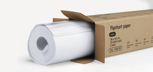 Legamaster flipoverpapier, 20 vellen, blanco, VE: 5 pads, 7-156000