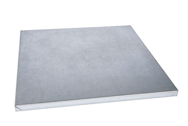 Ulmia Zinkblechbelagsplatte (ZBP), inkl.Magnete, 600 x 600 x 28 mm, 196.686