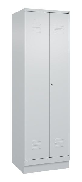C+P multifunctionele kast Classic PLUS, wasruimte, onderbouw, 2 vakken, 1950x600x500mm, 7035/7035, cilinderslot, 080022-20B S10024