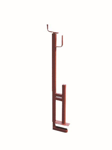 Schake beschermrailklem met zwengel, gelakt, 111932