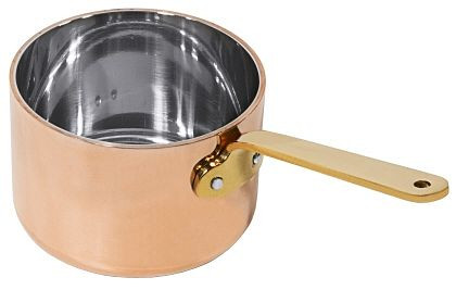 Contacto steelpan 9 cm, diep, van koper/roestvrij staal, 8771/090