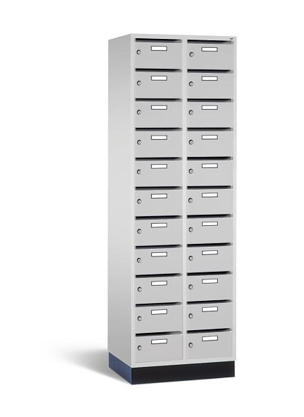 C+P verdeelkast intro, H1950xB620xD490mm, kleur: lichtgrijs, 8170-211 S10007